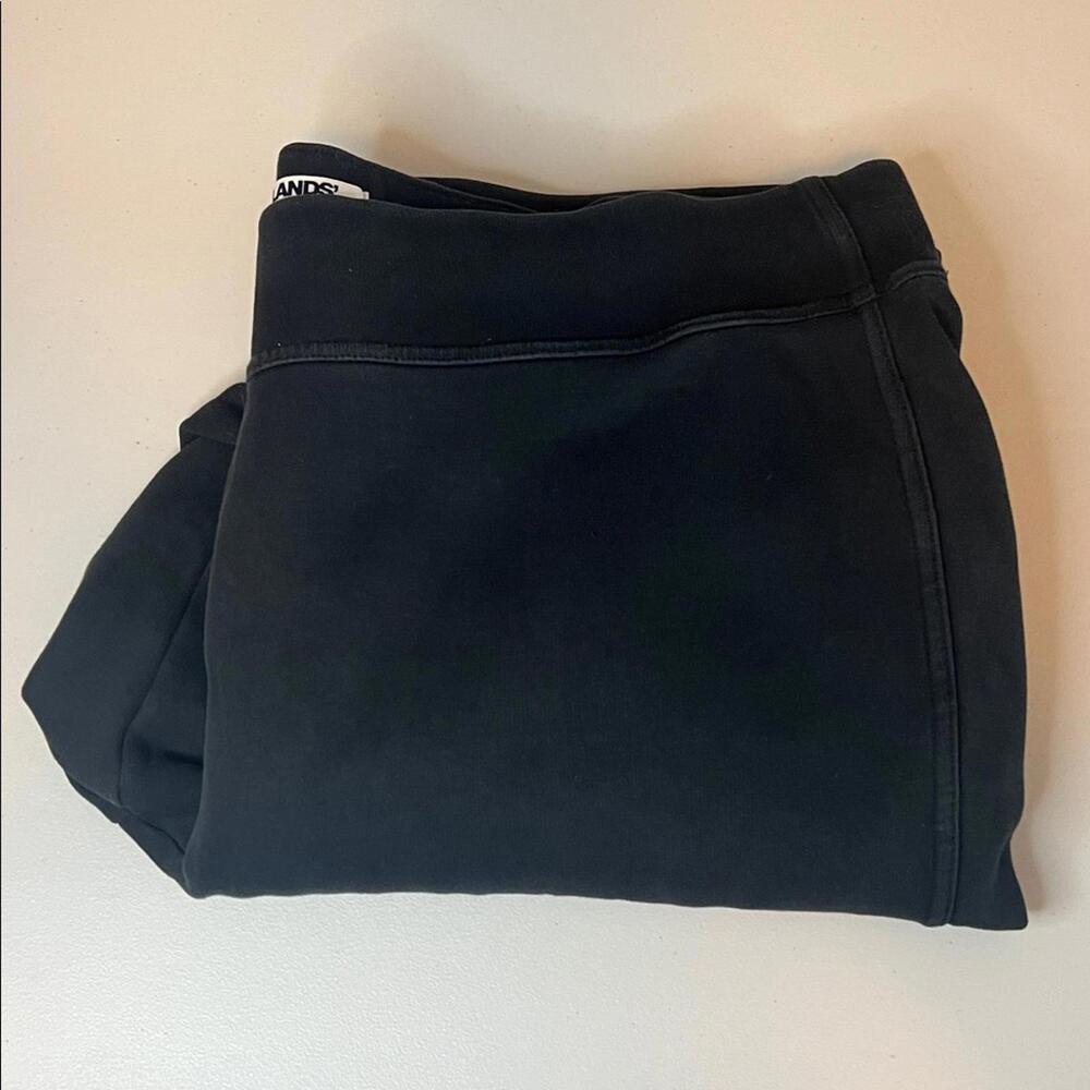 Lands End Serious Sweats Wide Leg Black Sweapant Size 2X - Picture 1 of 8